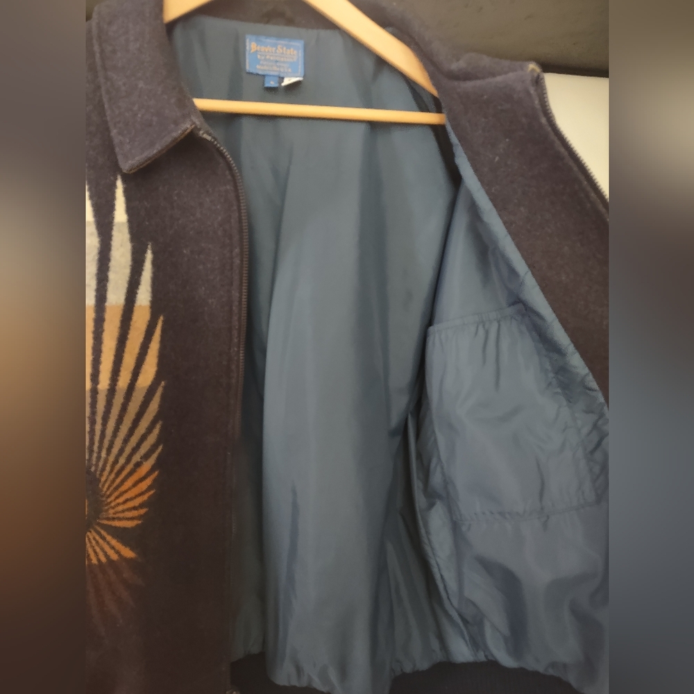 Pendleton Beaver State Aztec Wool Jacket Coat Lar… - image 6